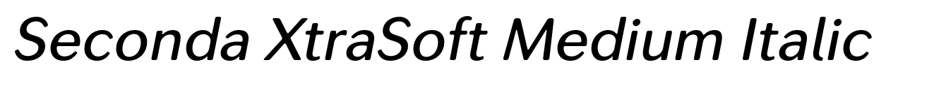 Seconda XtraSoft Medium Italic
